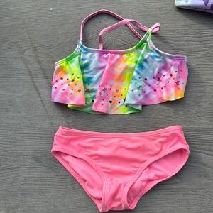 Colorful Star Print Bikini Set